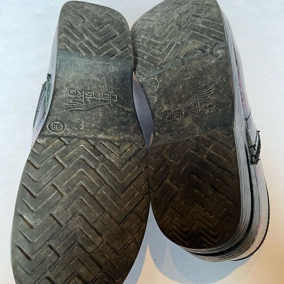 Dansko Women's Professional Clog Multicolor Patent Leather Size 38 - Picture 5 of 9